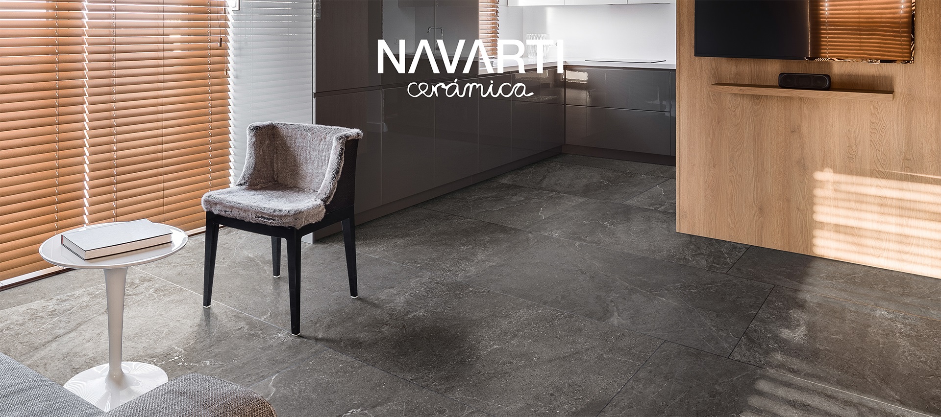 Placa ceramica NATURE GRAFITO 60X120 -Navarti